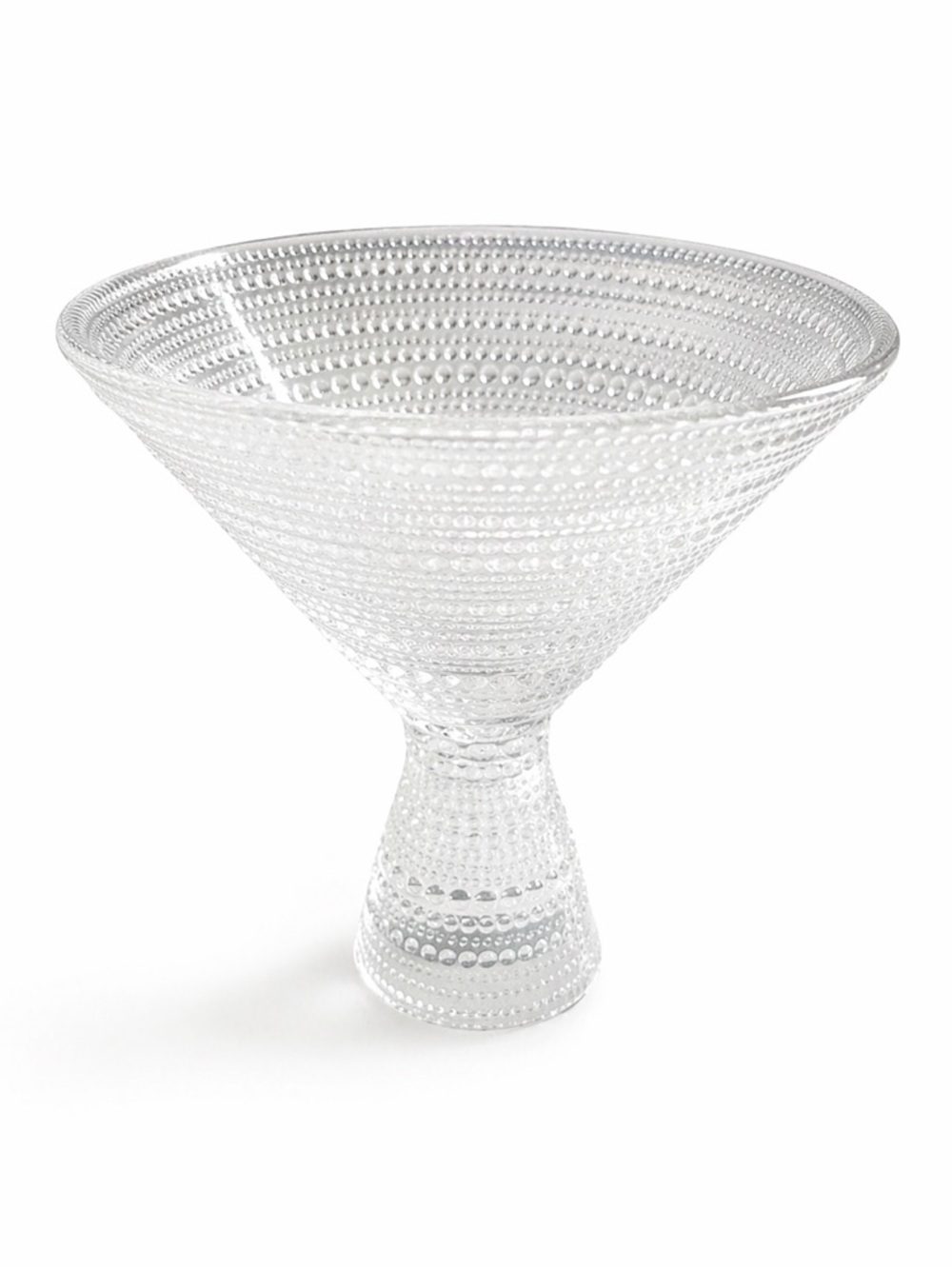 Vintage Clear Glass Hobnail Compote Pedestal Bowl Centerpiece Candy Dish